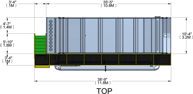 DAF V Series System - Model 1035 Top View