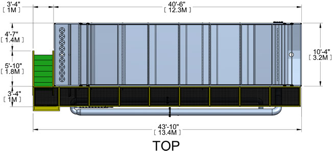 DAF V Series System - Model 1040 Top View