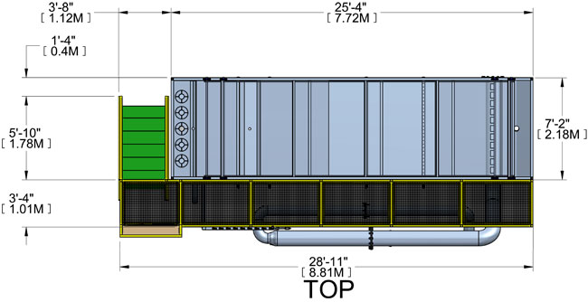 DAF V Series System - Model 725 Top View